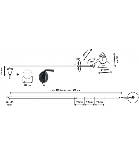 N°213 DCW Éditions-Lampe Gras Applique