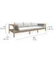Network 3-Sitzersofa Roda