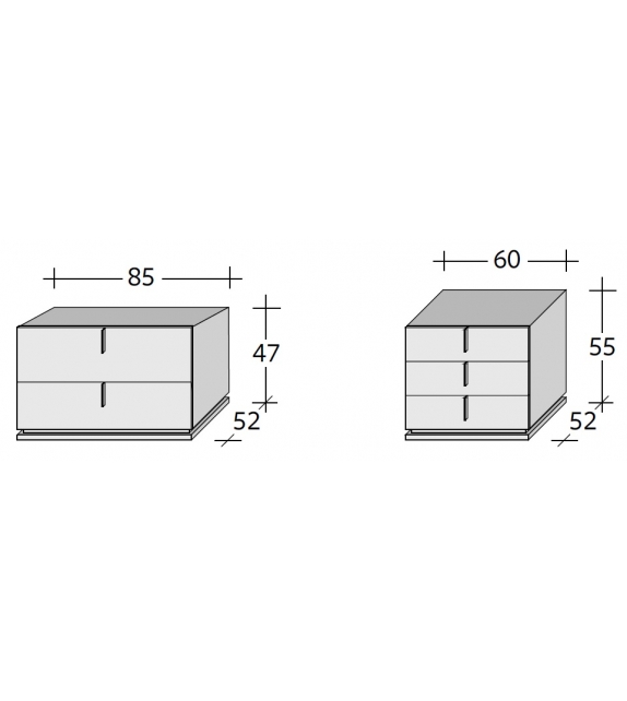 Ari Flou Bedside Table