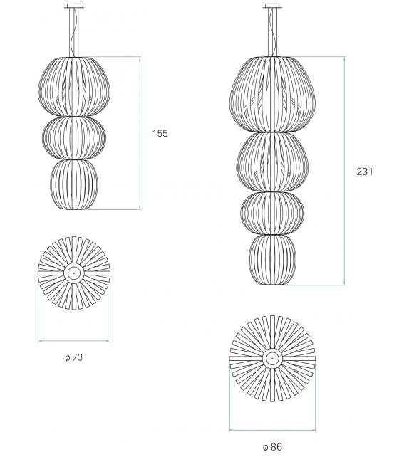 Totem LZF Lámpara de Suspensión