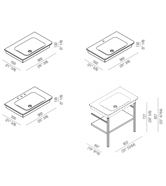 Novecento Agape Waschbecken