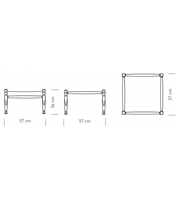 KK97170 Safari Footstool Carl Hansen & Søn Tabouret