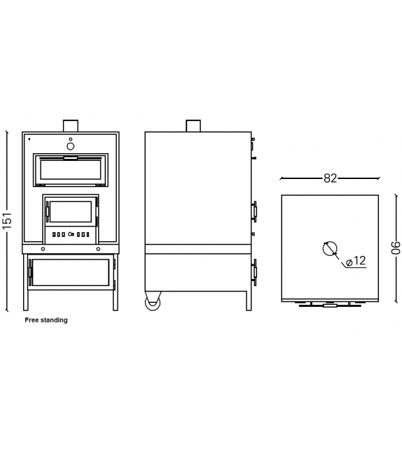 Catania Vulcano Wood Oven