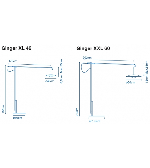 Ginger XL/XXL Marset Lampadaire