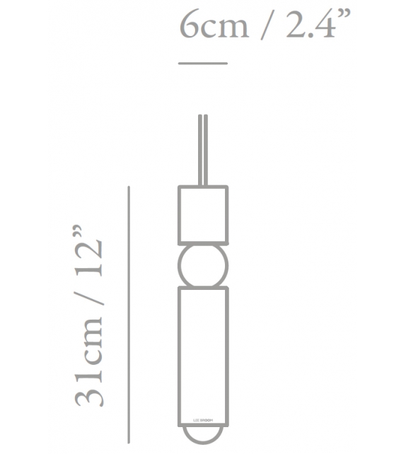 Fulcrum Light Chrome Lee Broom Lampada a Sospensione