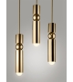 Fulcrum Light Brass Lee Broom Lámpara de Suspensión