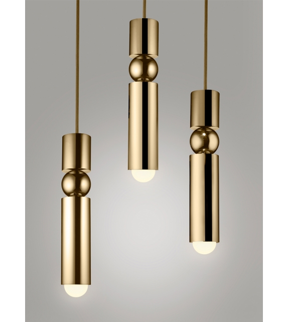 Fulcrum Light Brass Lee Broom Suspension