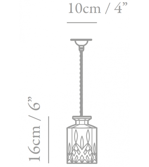 Square Decanterlight Lee Broom Lampada a Sospensione
