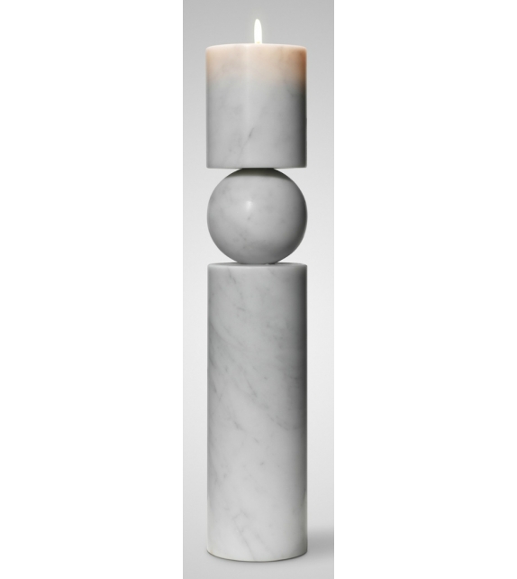 Fulcrum Marble Lee Broom Candle Holder