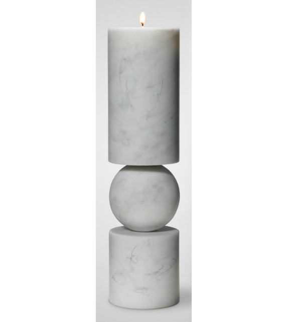Fulcrum Marble Lee Broom Candle Holder