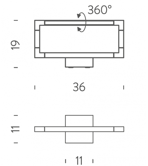 Spigolo Nemo Ceiling/Wall Lamp