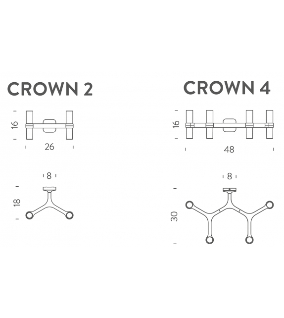 Crown Nemo Lámpara de Pared