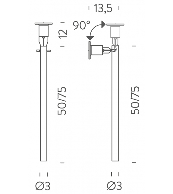 Canna Nuda Nemo Wall/Ceiling Lamp