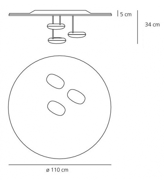 Droplet Artemide Lampada da Soffitto