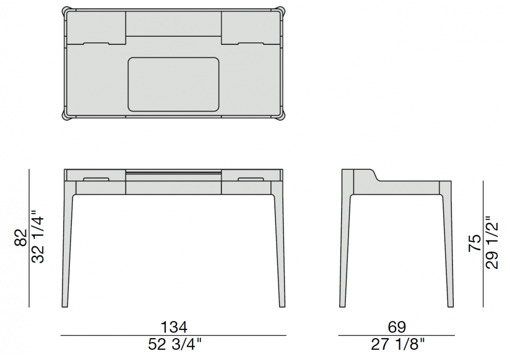 In Ausstellung - Saffo Porada Schreibtisch - Milia Shop
