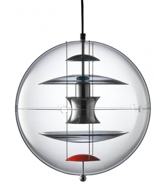 Vp Globe Coloured Glass Verpan Suspension Lamp