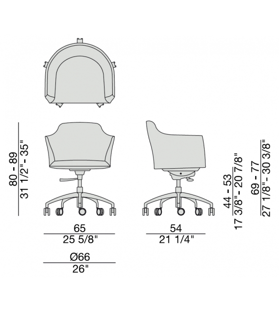 Heather Porada Fauteuil Pivotante