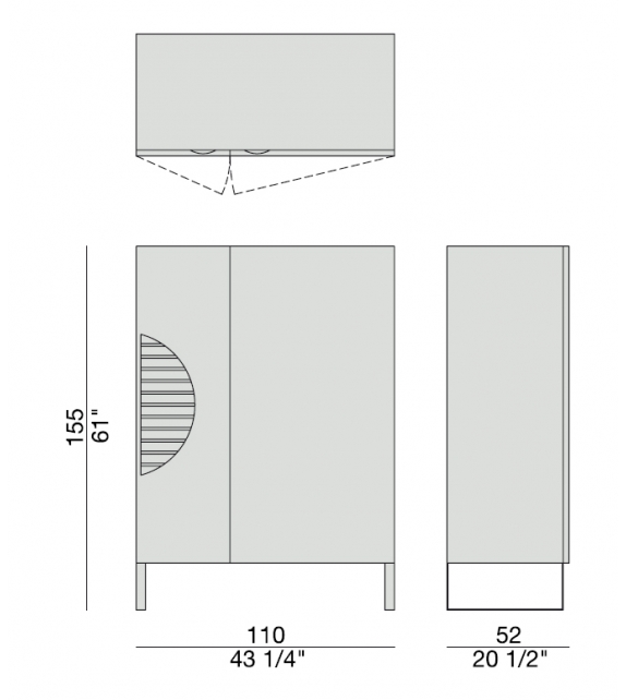Polifemo Porada Bar Cabinet