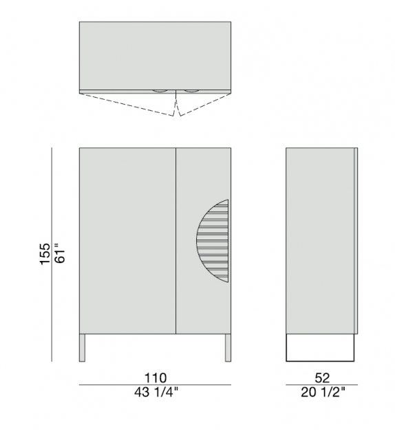 Polifemo Porada Bar Cabinet