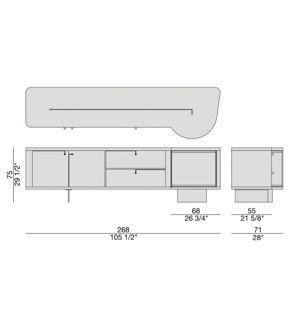 Rondo' Porada Sideboard
