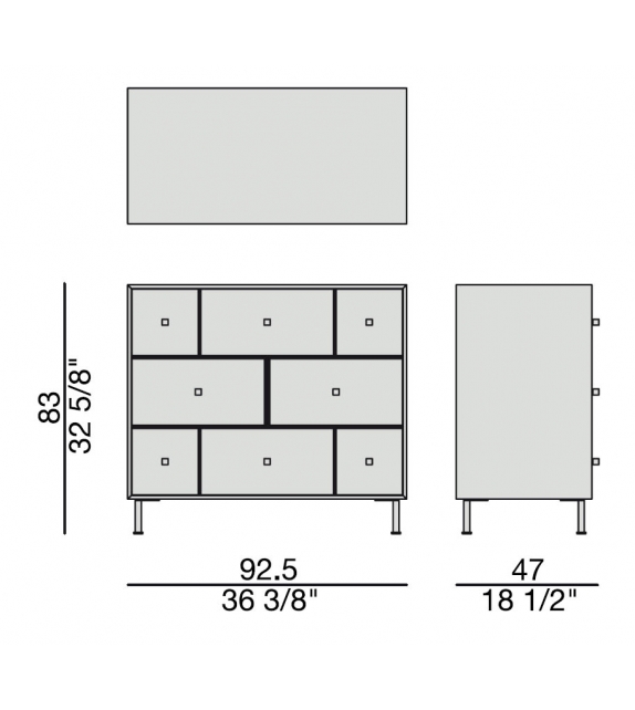 Rucellai Porada Cassettiera