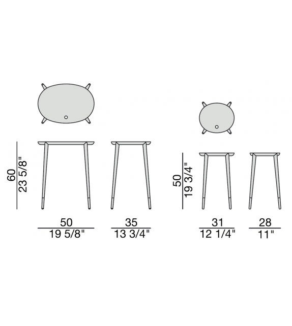 Rogers Porada Set of 2 Side Tables