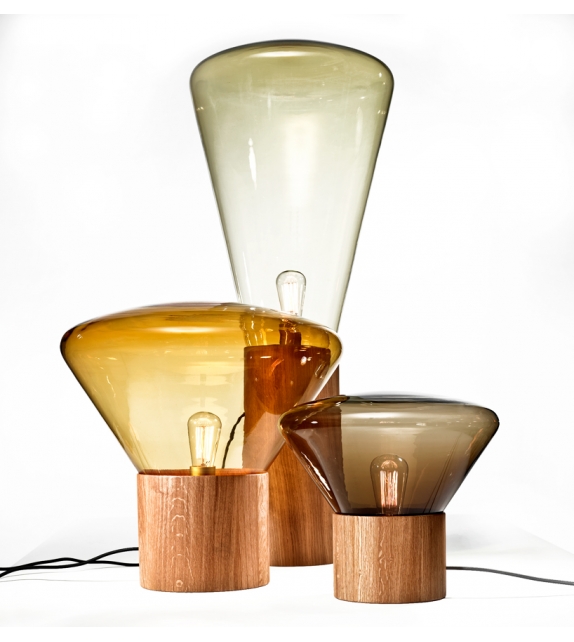 Muffins wood 01 lampada da tavolo/terra