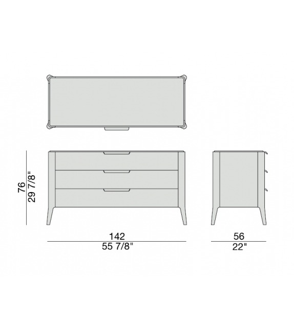 Ziggy Night 3 Porada Chest of Drawers