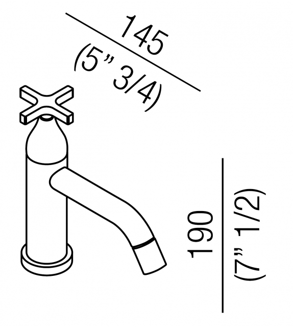 Memory Agape Single Hole Bidet Tap