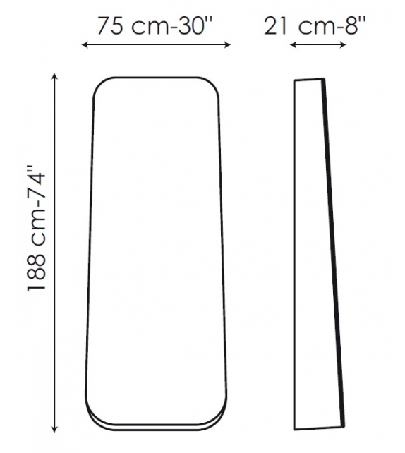 Spiral Mirror Bonaldo Spiegel