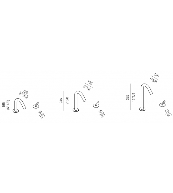 Square Agape Robinet pour Plan