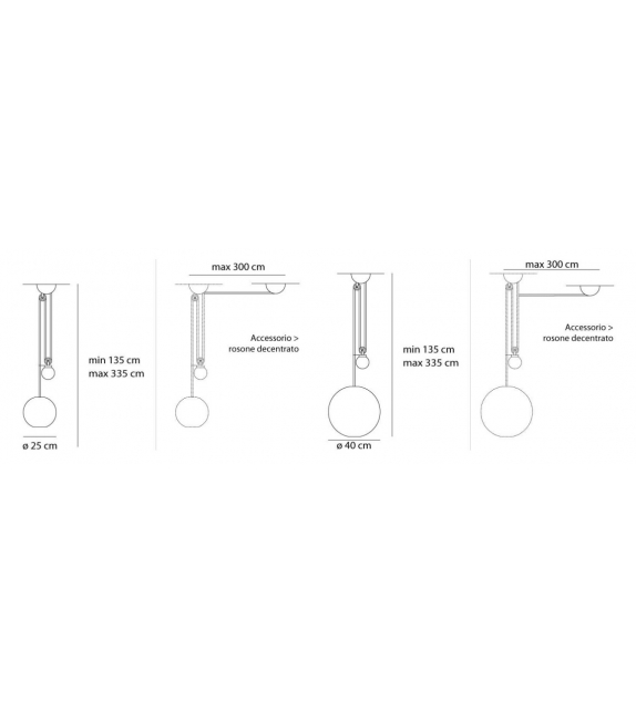 Aggregato Saliscendi Artemide Hängeleuchte