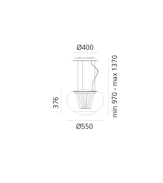 Spectral Light Artemide Suspension Lamp