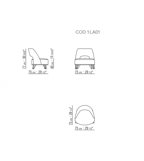 Ermione Flexform Fauteuil