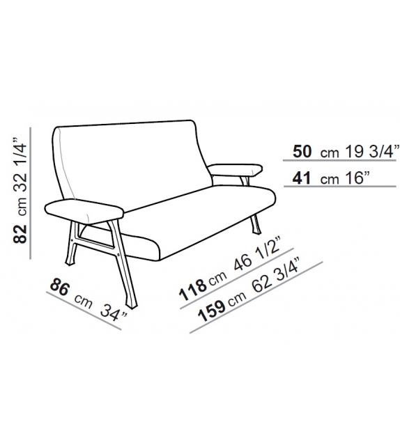 Hall Arflex Sofa