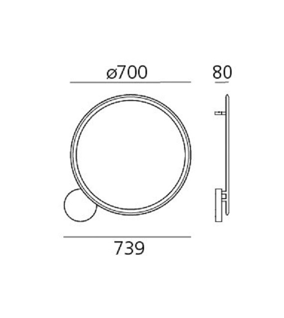 Discovery Artemide Wand/Deckenleuchte