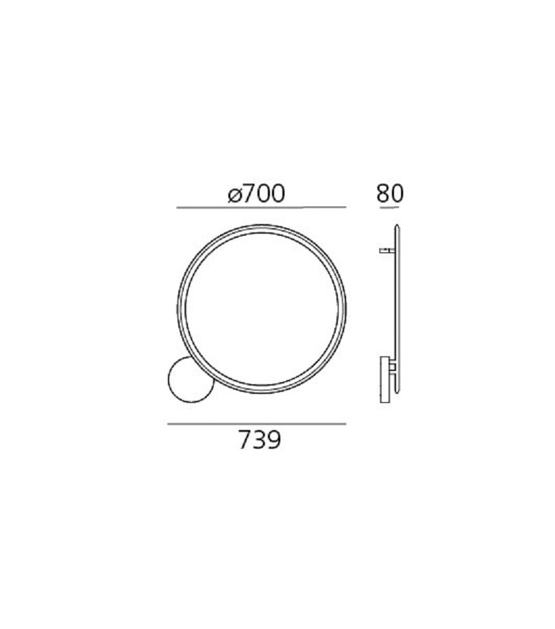 Discovery Artemide Wand/Deckenleuchte