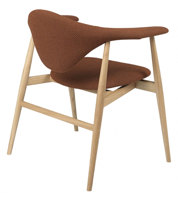 Masculo Gubi Chaise avec Base en Bois