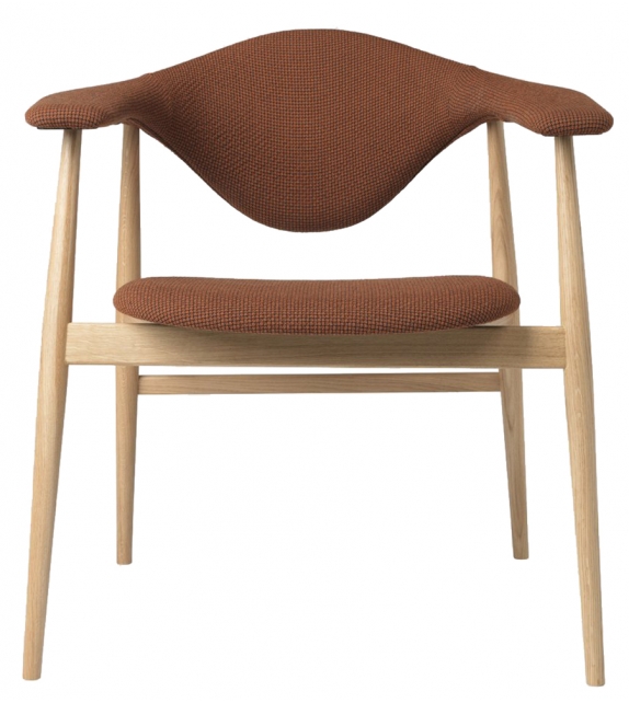 Masculo Gubi Silla con Base de Madera