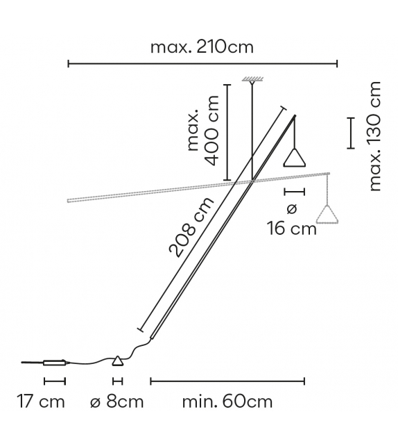 North Vibia Lampadaire