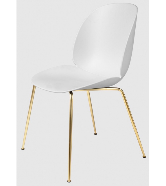 Beetle Dining Gubi Sedia con Base Conica