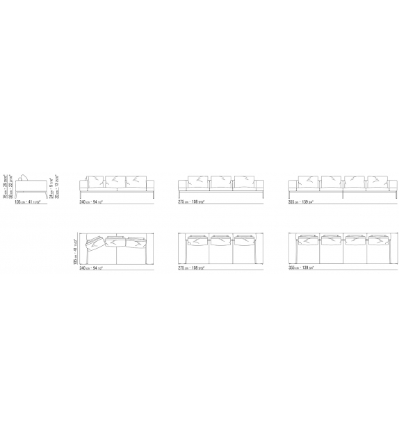 Lifesteel Flexform Canapé
