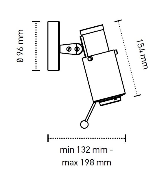 Biny Spot DCW Éditions Lámpara de Pared