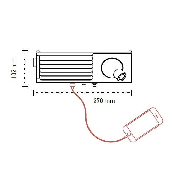 Biny Bedside DCW Éditions Wall Lamp