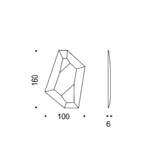 Diamond Cattelan Italia Spiegel