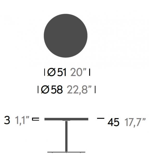 Side Table Kettal Table D'Appoint