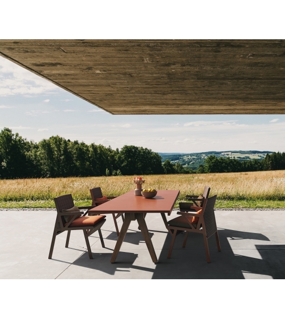 Vieques Kettal Table À Manger Avec Jambes De Bois