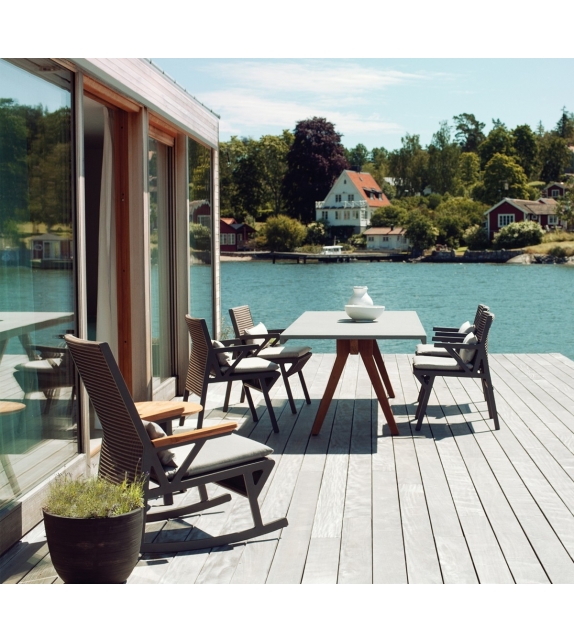 Vieques Kettal Table À Manger Avec Jambes De Bois
