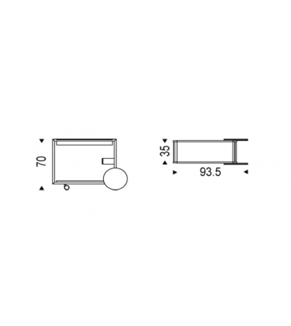 Brandy Cattelan Italia Trolley Bar