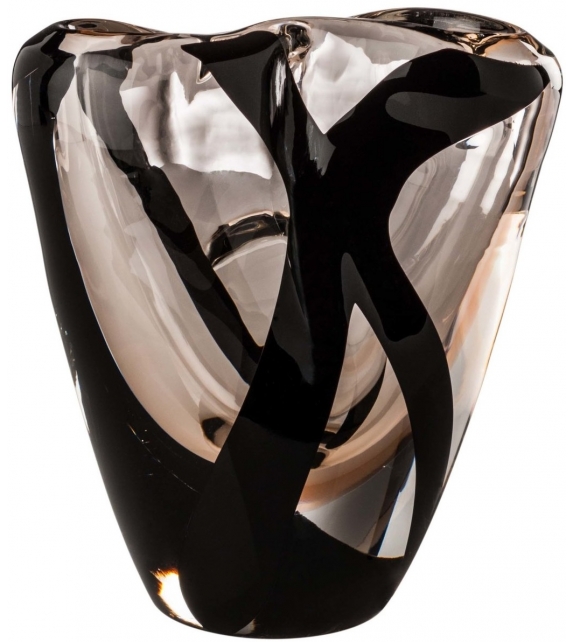 Venini Black Belt Otto Vase